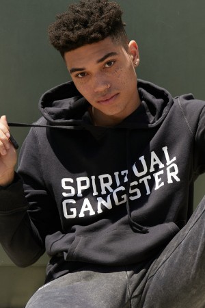 Black Spiritual Gangster Classic Pullover Men's Hoodie | 30217-WDSU