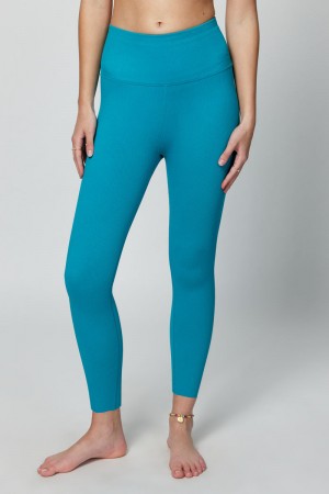 Blue Spiritual Gangster Love Sculpt Women's Leggings | 74093-MSOE