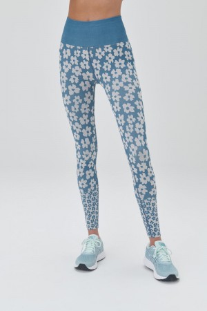 Coastal Floral Spiritual Gangster Love Sculpt Jacquard Women's Bottoms | 96812-QZDY