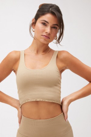 Desert Spiritual Gangster Amor Crop Women's Tops | 52419-LONV