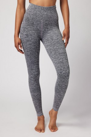 Grey Spiritual Gangster Love Sculpt Seamless Women's Leggings | 64321-CFNS