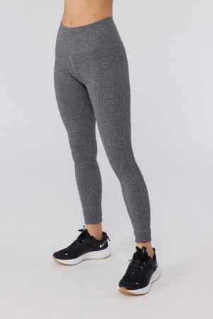 Grey Spiritual Gangster Love Sculpt Seamless Women's Leggings | 26984-KNRE