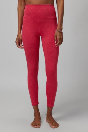 Heather Hibiscus Spiritual Gangster Intent Tech Heather 7/8 Women's Bottoms | 78106-ISOL