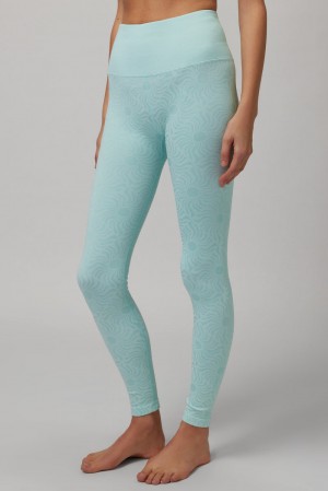 Orange Spiritual Gangster Love Sculpt Jacquard Women's Leggings | 89307-KDNZ