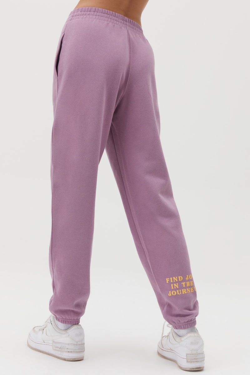 Amethyst Spiritual Gangster Find Joy Boyfriend Pocket Women's Sweatpants | 87915-TVUR