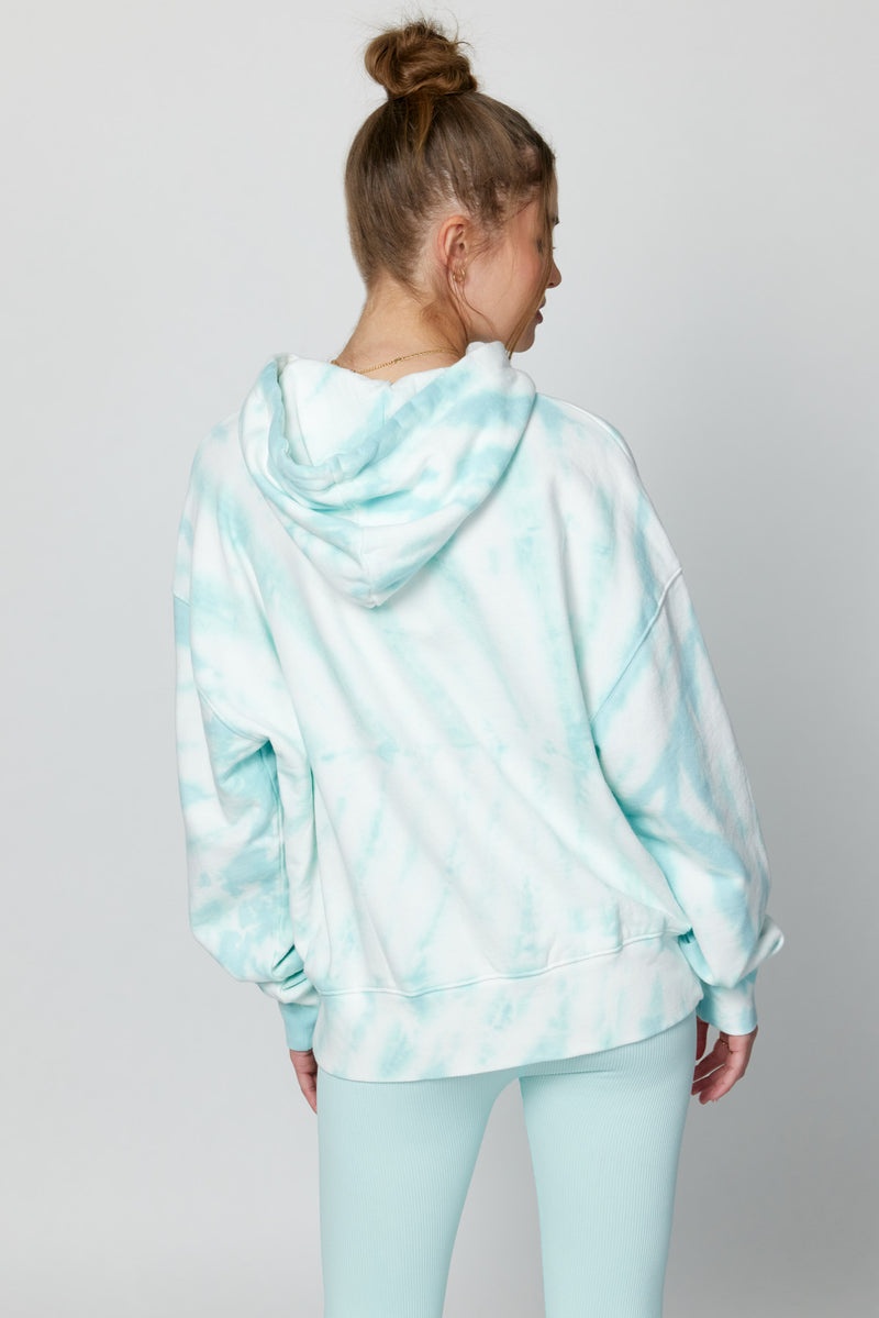 Arrow Tie Dye Spiritual Gangster Spread Kindness Phoebe Oversized Women's Hoodie | 90437-KUPS