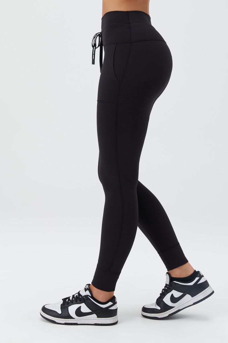 Black Spiritual Gangster Empower Warm Core Women's Leggings | 51682-GWIN