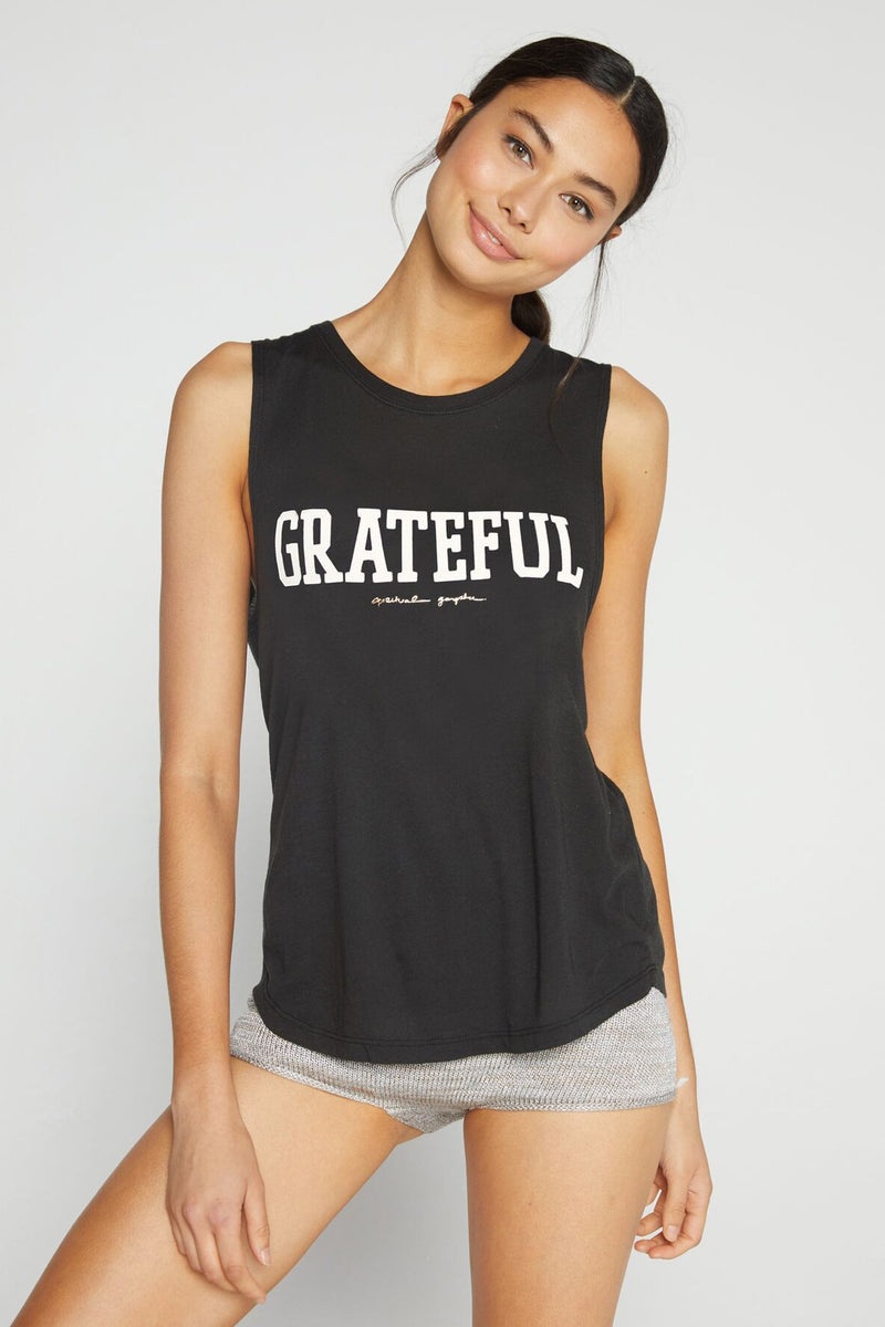 Black Spiritual Gangster Grateful Muscle Women\'s Tanks | 93628-LZPK