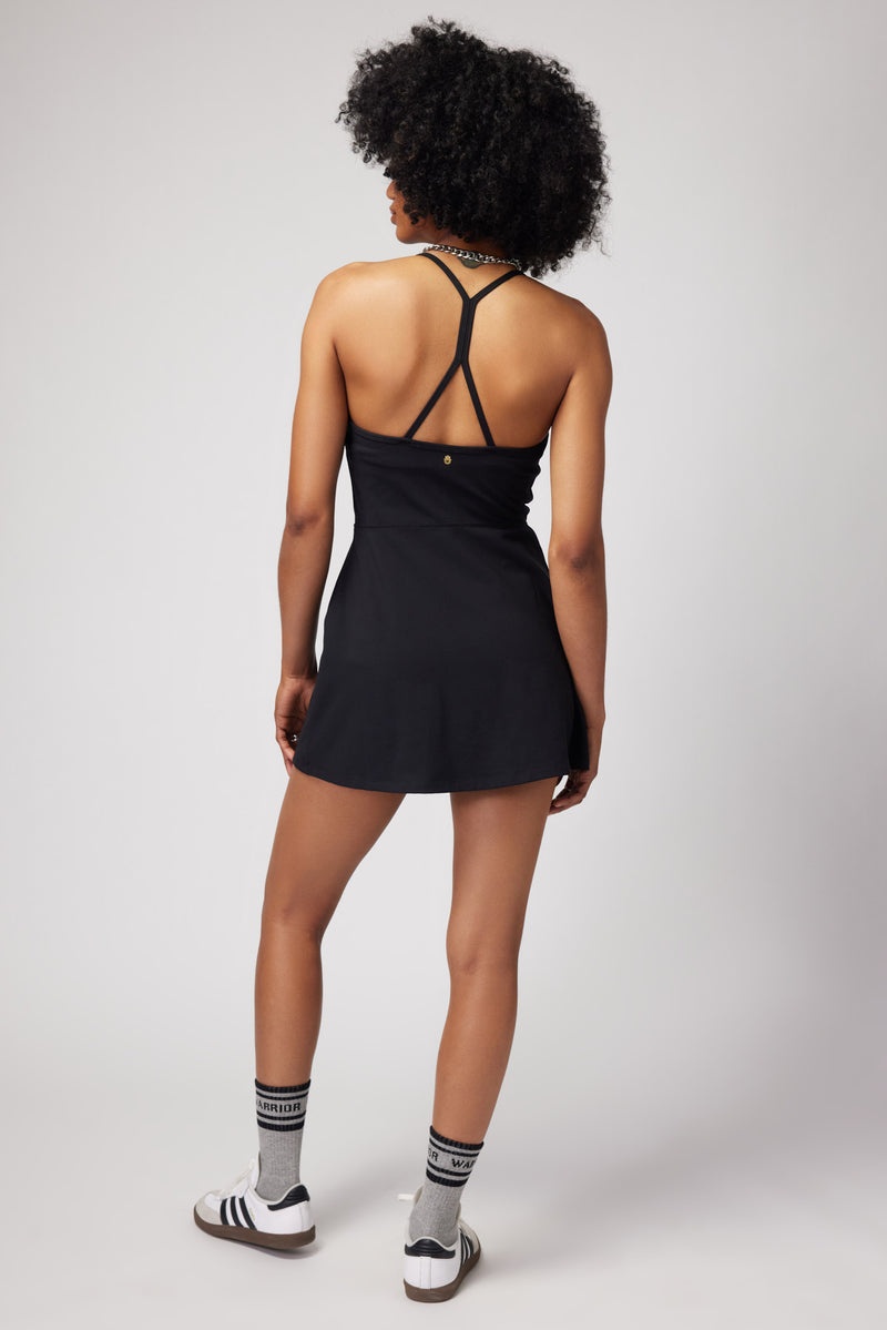 Black Spiritual Gangster Lia Active Women's Dress | 12073-LMWS