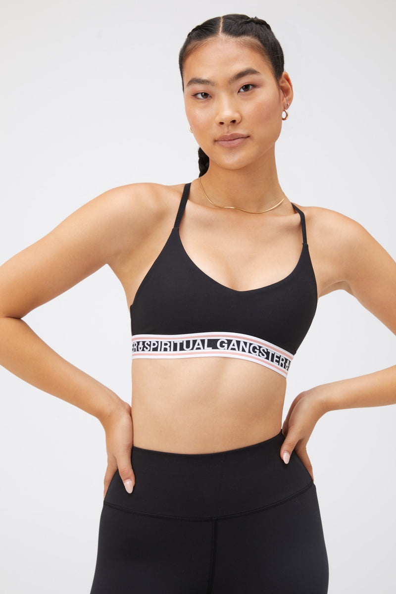 Black Spiritual Gangster Nikki Dream Tech Eco Jersey Sports Women's Bras | 73512-YBUQ