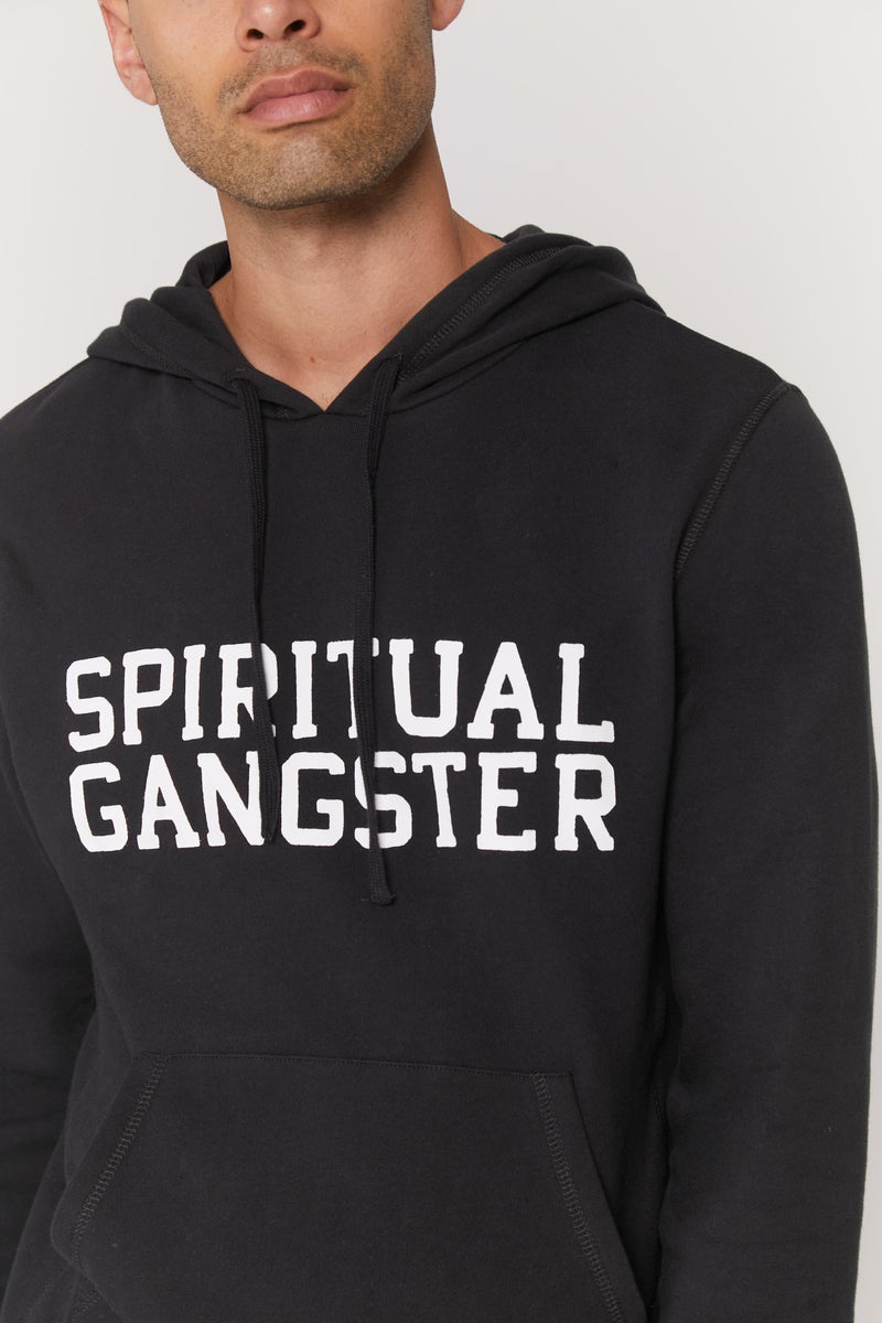 Black Spiritual Gangster Classic Pullover Men's Hoodie | 18906-OGPH