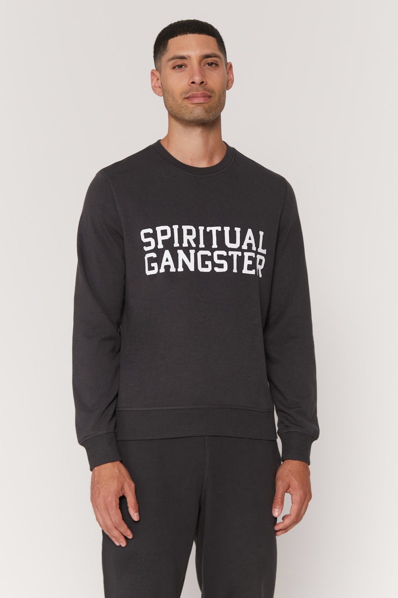 Black Spiritual Gangster Old School Men's Sweatshirts | 46287-NWYM