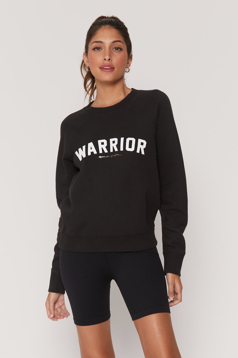 Black Spiritual Gangster Warrior Classic Crew Women\'s Sweatshirts | 89253-ZCKQ