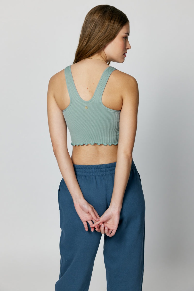 Blue Spiritual Gangster Amor Crop Women's Tops | 48729-AYLR