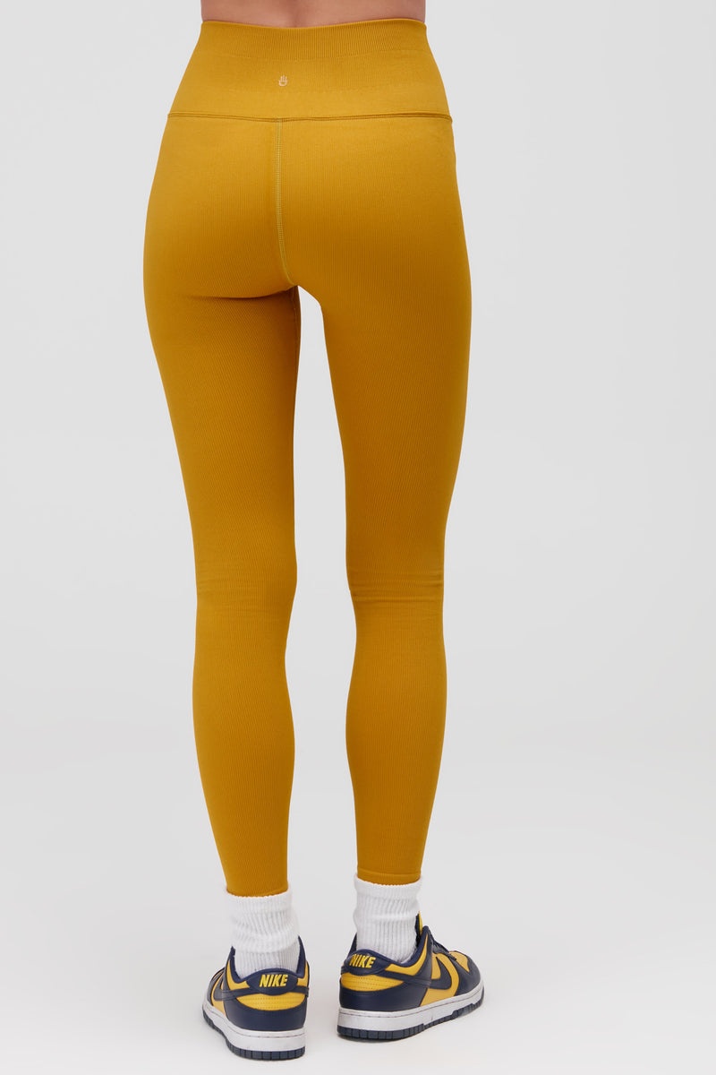 Gold Spiritual Gangster Love Sculpt Seamless Women's Bottoms | 08216-UFOV