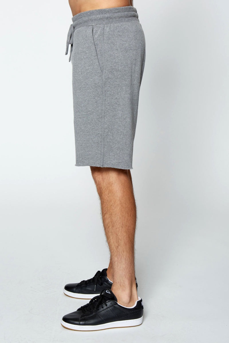 Grey Spiritual Gangster Fleece Men's Shorts | 02371-ZSME