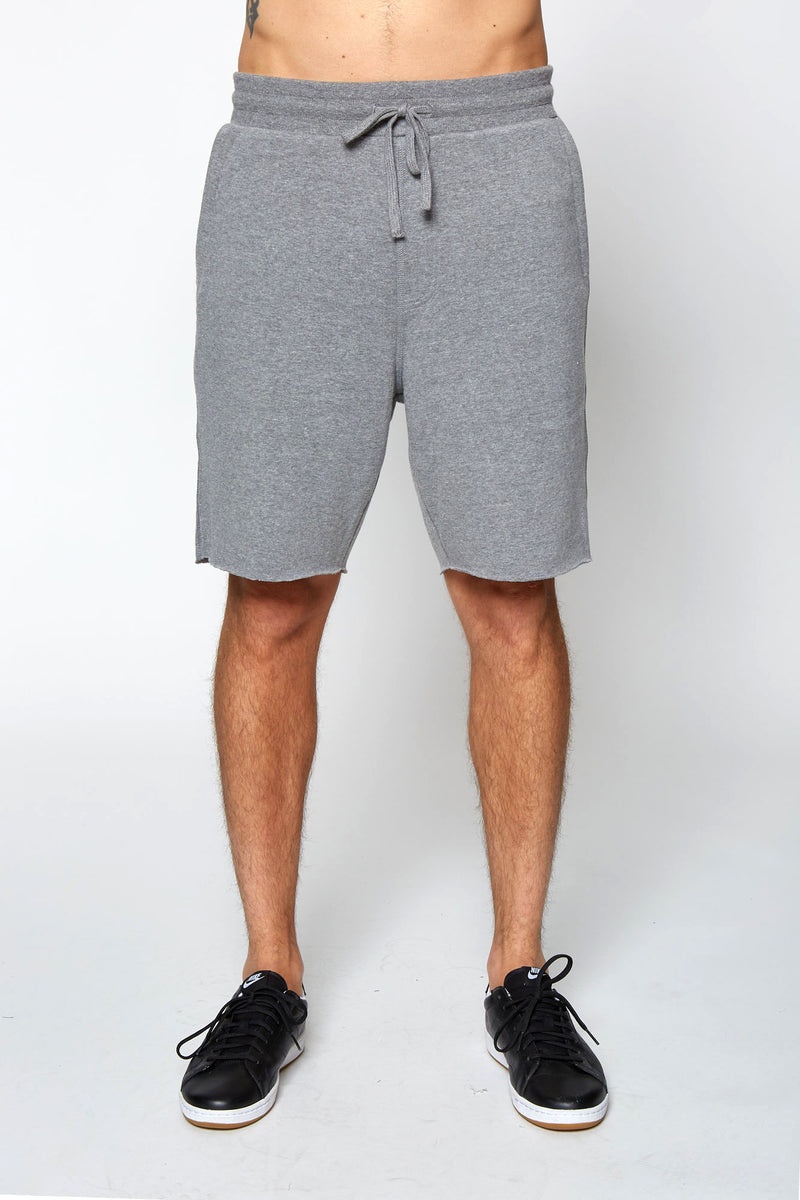 Grey Spiritual Gangster Fleece Men\'s Shorts | 02371-ZSME