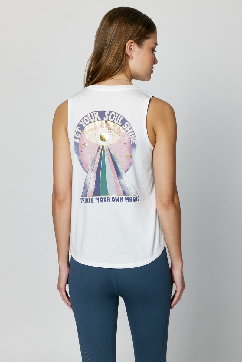 Grey Spiritual Gangster Let Your Soul Shine Muscle Women\'s Tanks | 78302-BGRZ