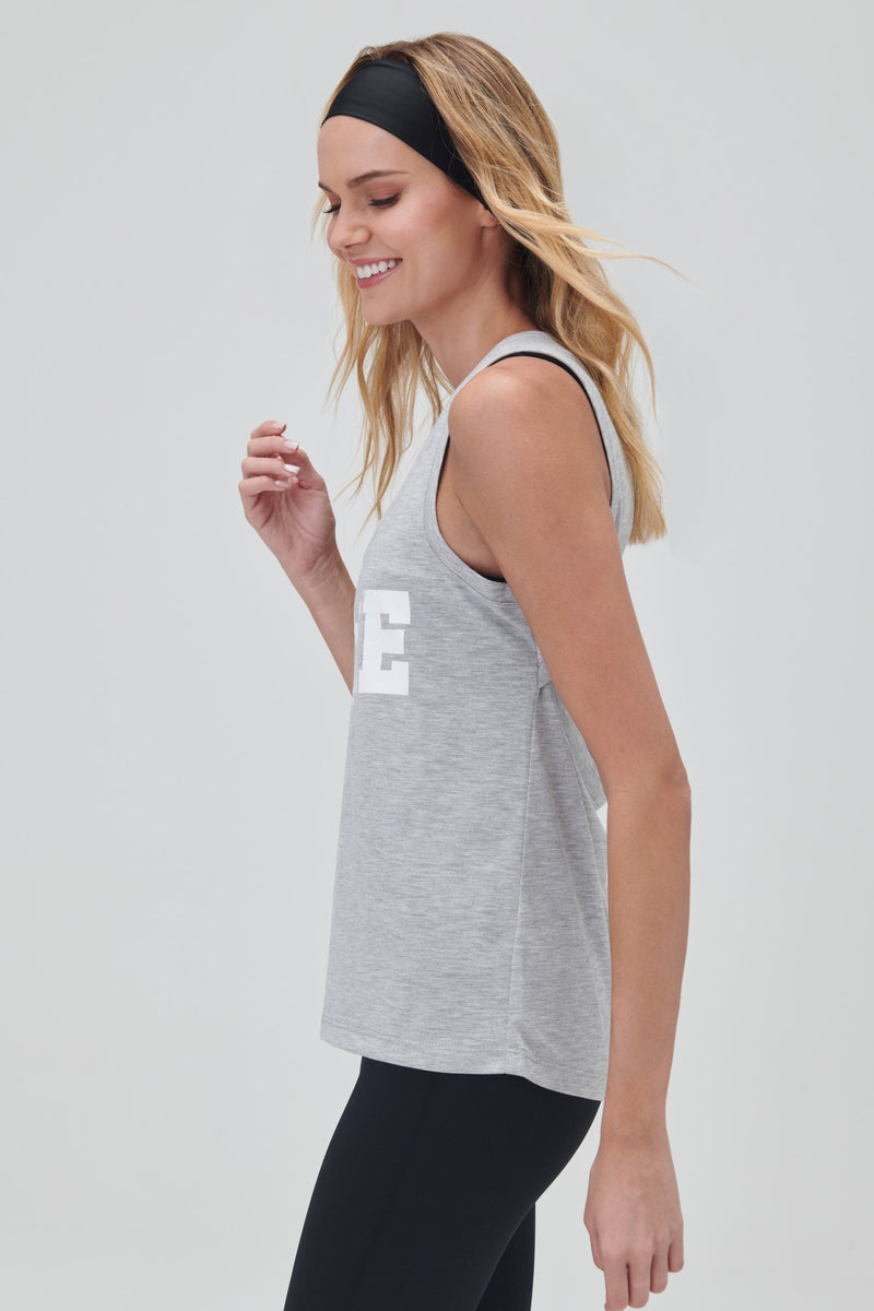 Grey Spiritual Gangster Love Riley Namaste Dry Women's Tops | 03648-IZEB