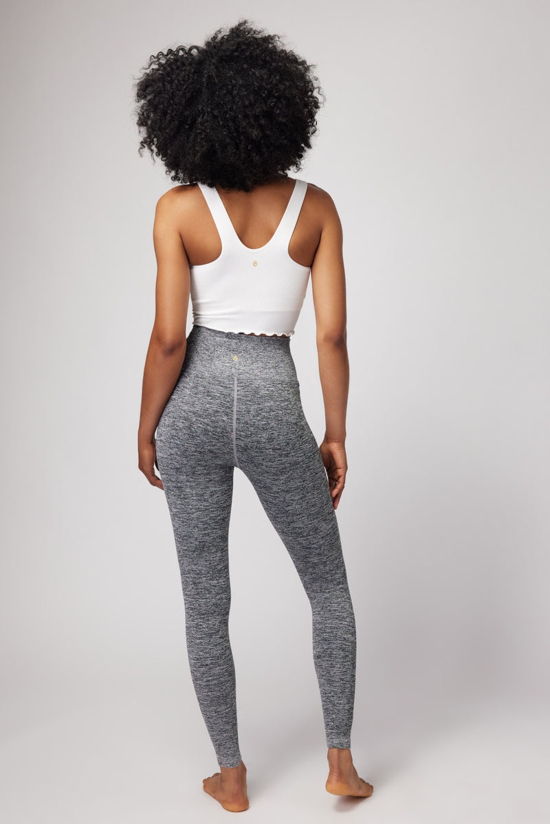 Grey Spiritual Gangster Love Sculpt Seamless Women's Leggings | 64321-CFNS