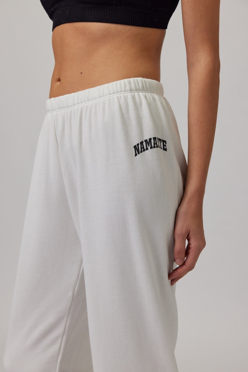 Grey Spiritual Gangster Namaste Perfect Women's Sweatpants | 93186-TXWM