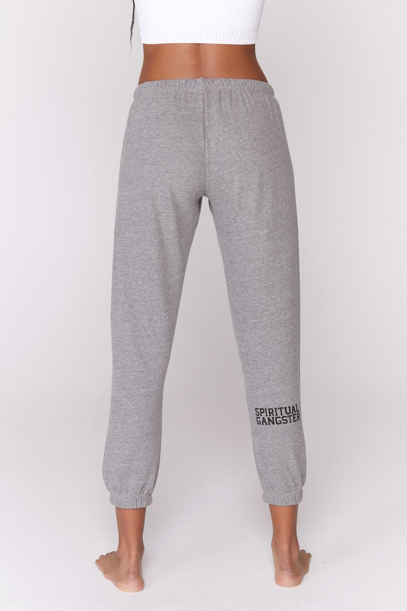 Grey Spiritual Gangster Varsity Perfect Women's Sweatpants | 14028-QGKX