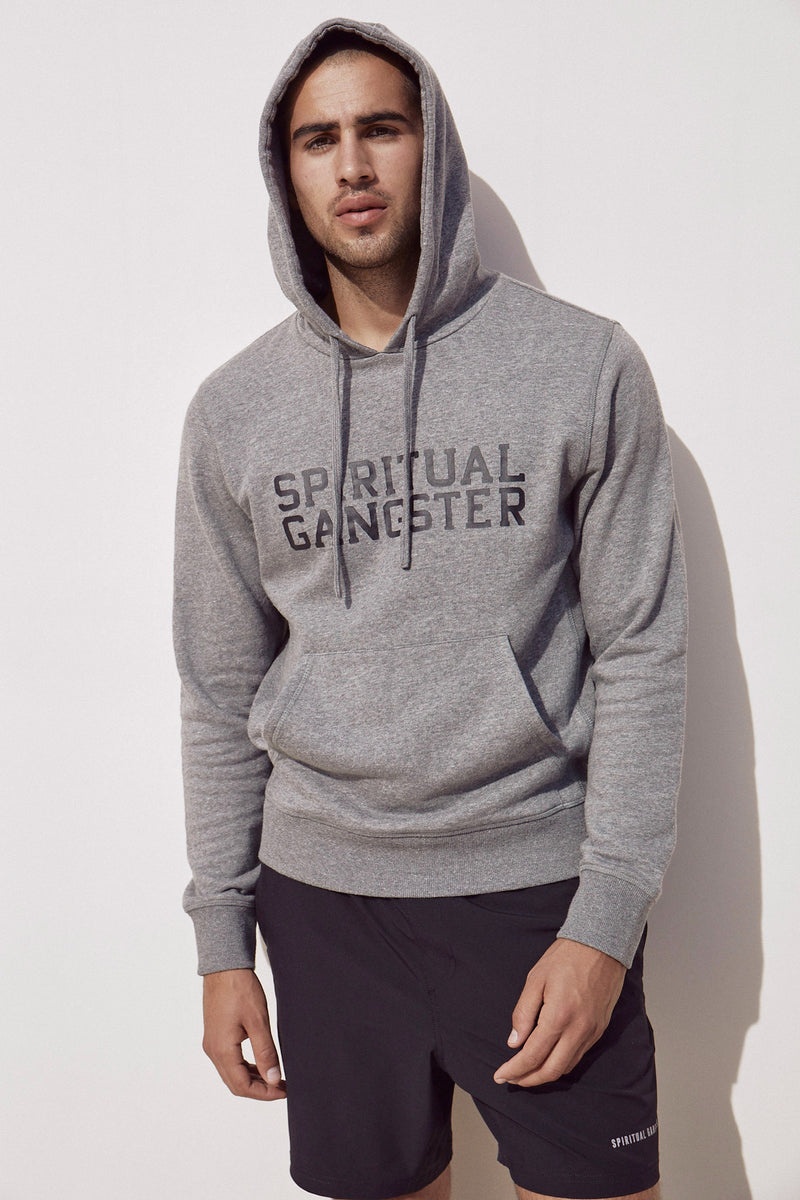 Grey Spiritual Gangster Classic Pullover Men\'s Hoodie | 03185-NUSJ