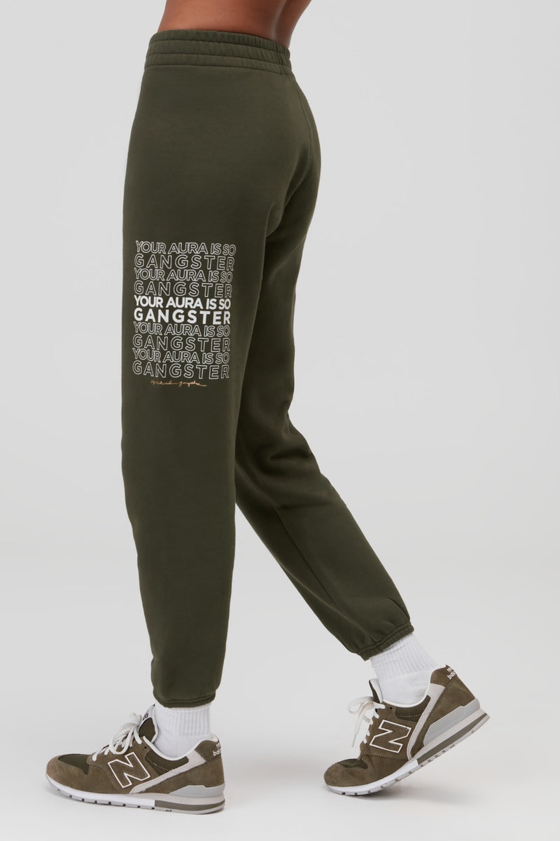 Leaf Spiritual Gangster Aura Boyfriend Women's Sweatpants | 69410-KJXN