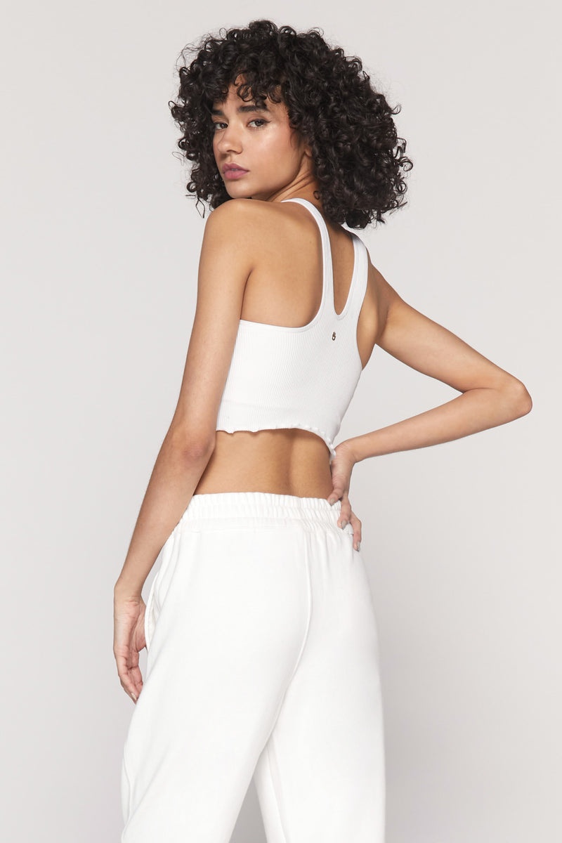 White Spiritual Gangster Amor Crop Women's Tops | 56724-SVIY